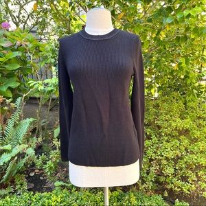 Banana Republic Bell Sleeve Pullover Sweater Black Sz XS